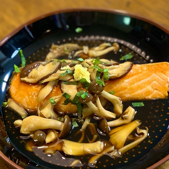 我が家の定番☀️さけのきのこあんかけ【和食・主菜】